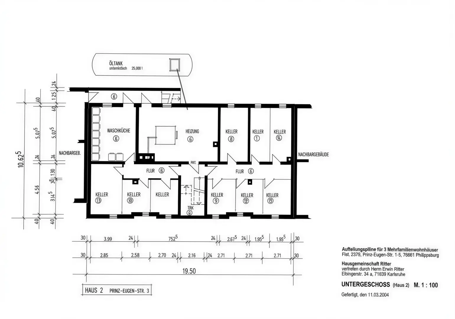 H-Nr.3 | Grundriss Keller