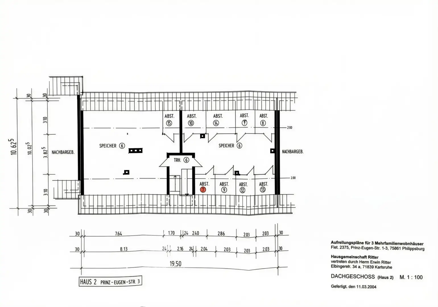 H-Nr.3 | Grundriss Dachboden