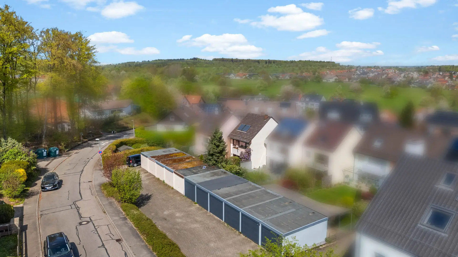 Vogelperspektive | Garage anonymisiert