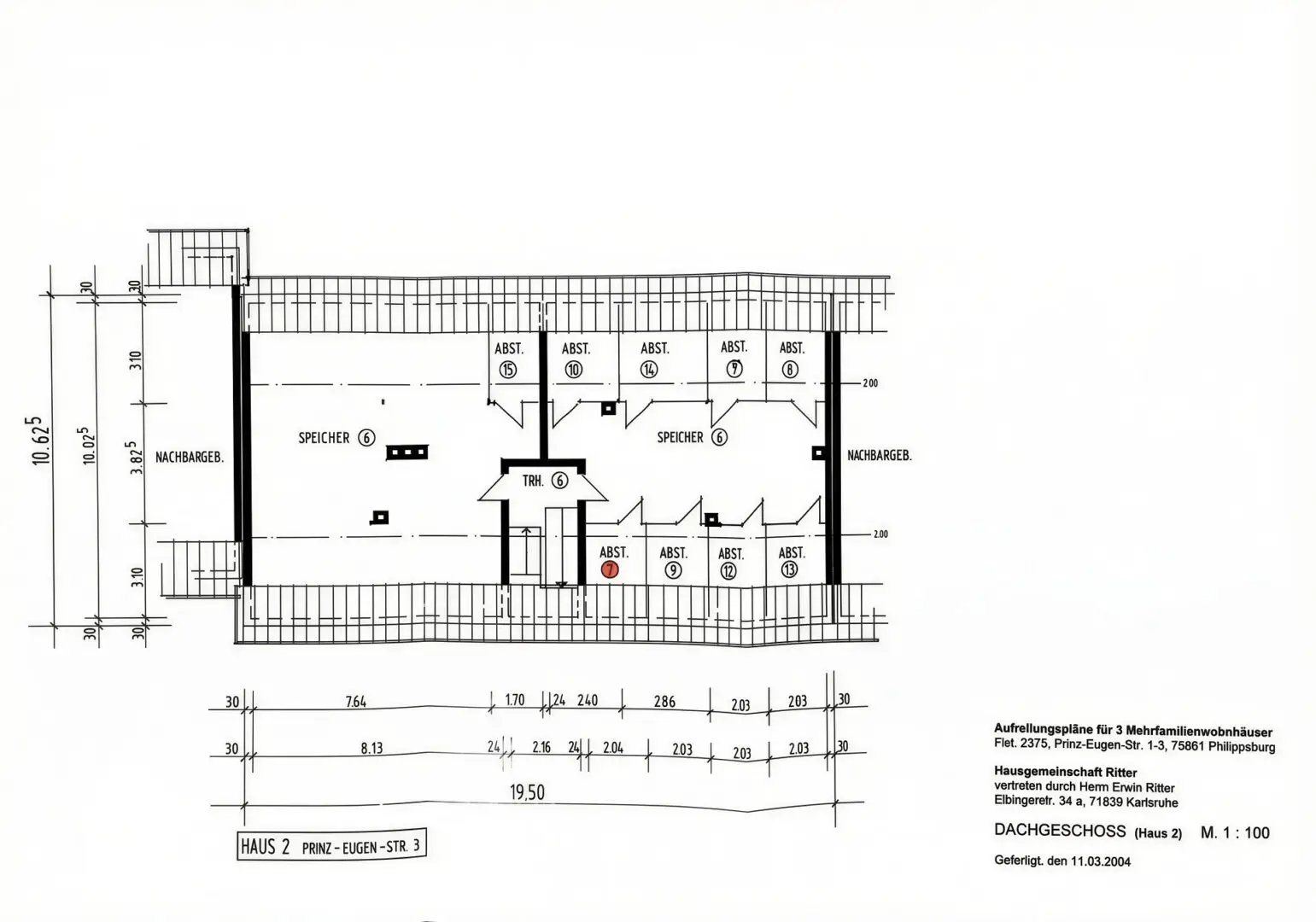 H-Nr.3 | Grundriss Dachboden