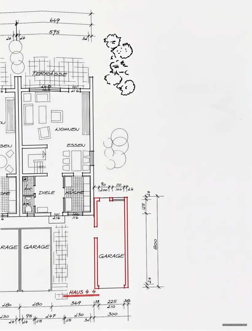 Grundriss | Garage und EG